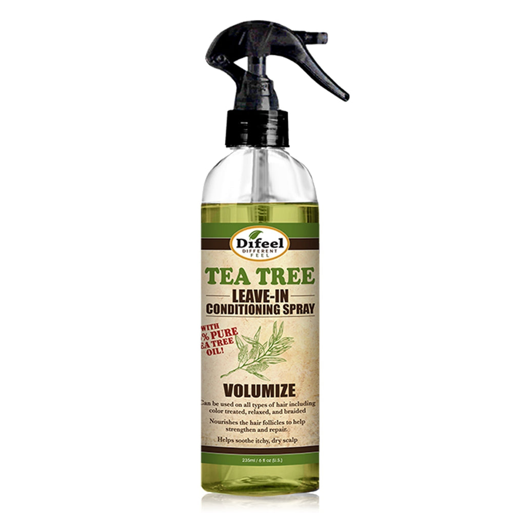 DIFEEL Spray Démêlant Volumisant Sans Rinçage à l'Huile de Théier 100% Pure 177 ml