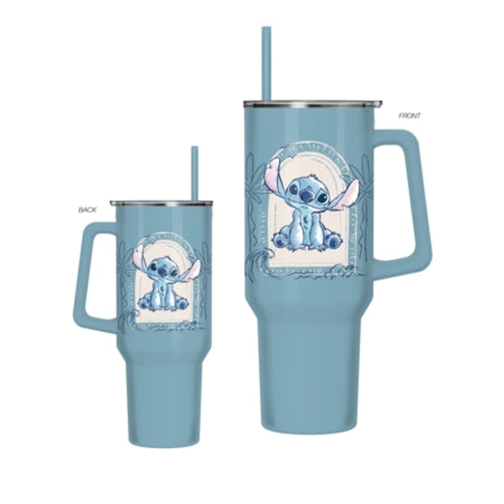 Disney Aloha Stitch Assis Encadré 40oz en Acier Inoxydable