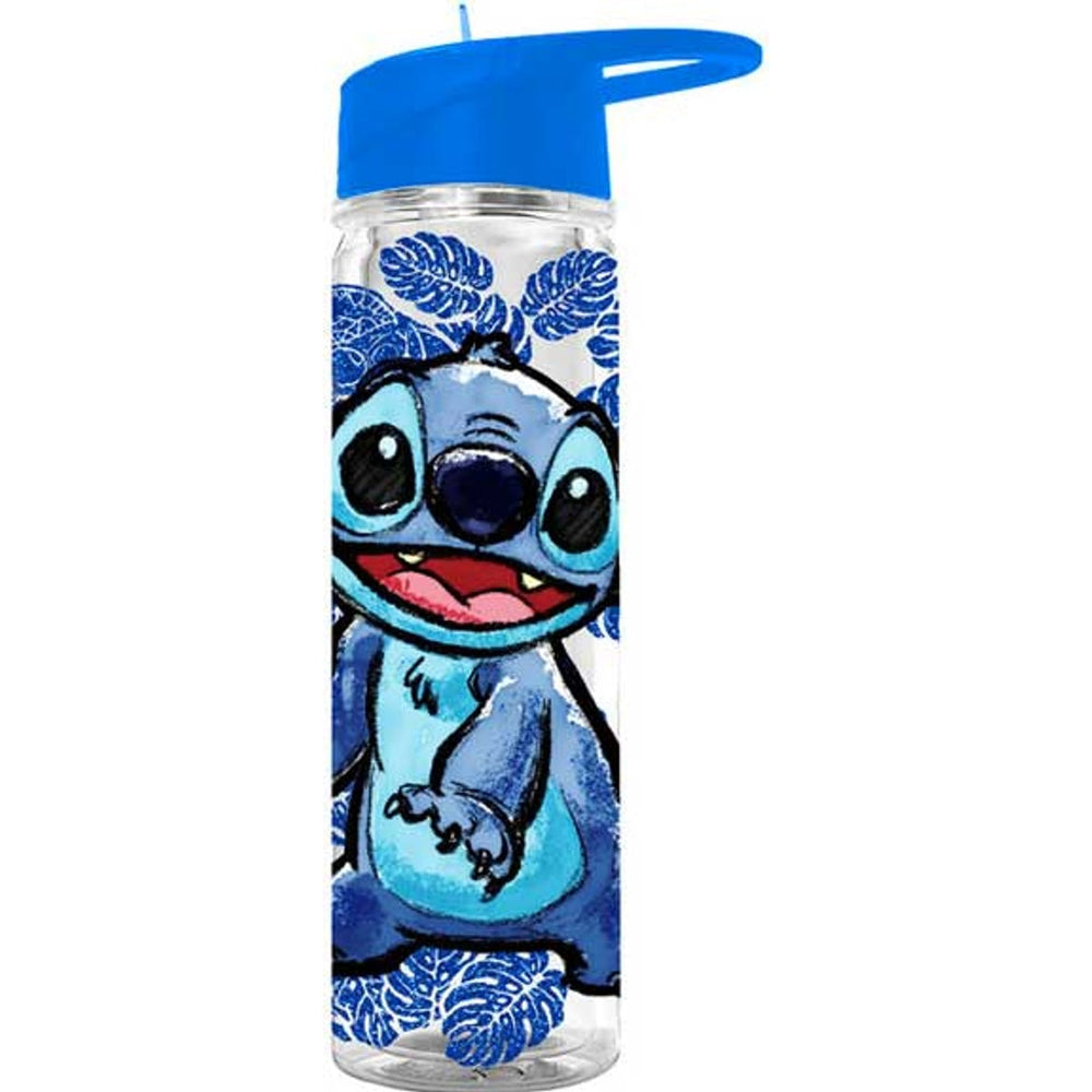 Bouteille d'eau Disney Lilo & Stitch à fleurs scintillantes de 18 oz