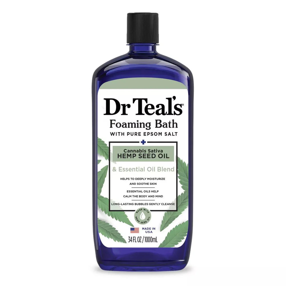 DR TEAL'S FOAMING BATH HEMP SEED OIL 34OZ