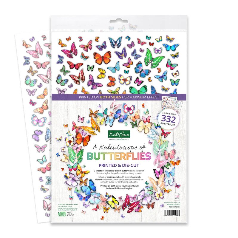 Die Cut Decoupage - A Kaleidoscope of Butterflies (2 Pack) — Ecstasy Crafts