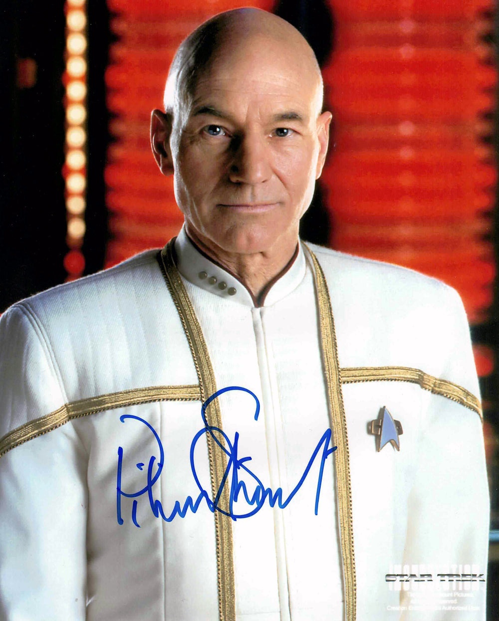 PATRICK STEWART SIGNED STAR TREK NEMESIS 8" X 10" AUTOGRAPHED PHOTO SCI-FI COLLECTIBLE MEMORABILIA DISPLAY (10" X 8")