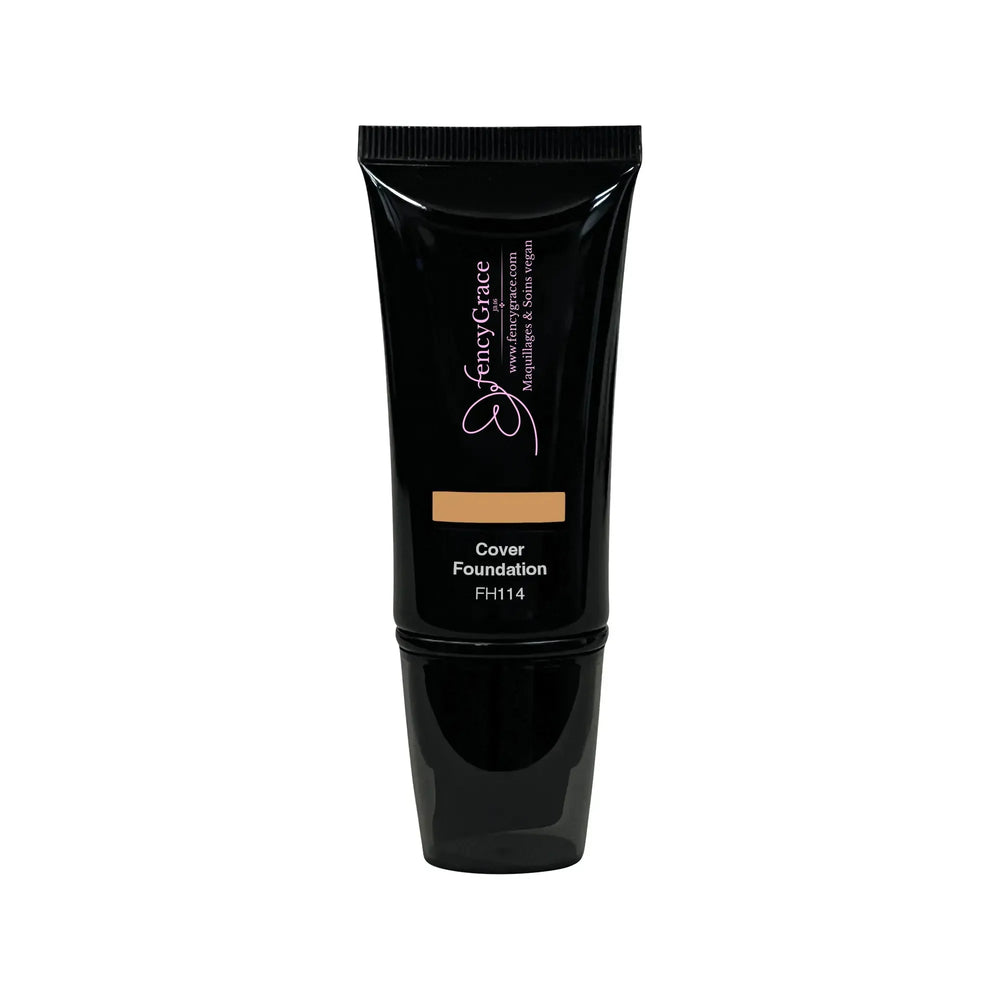 Fond de Teint Vegan Miel 114 – Couvrance Totale | FencyGrace