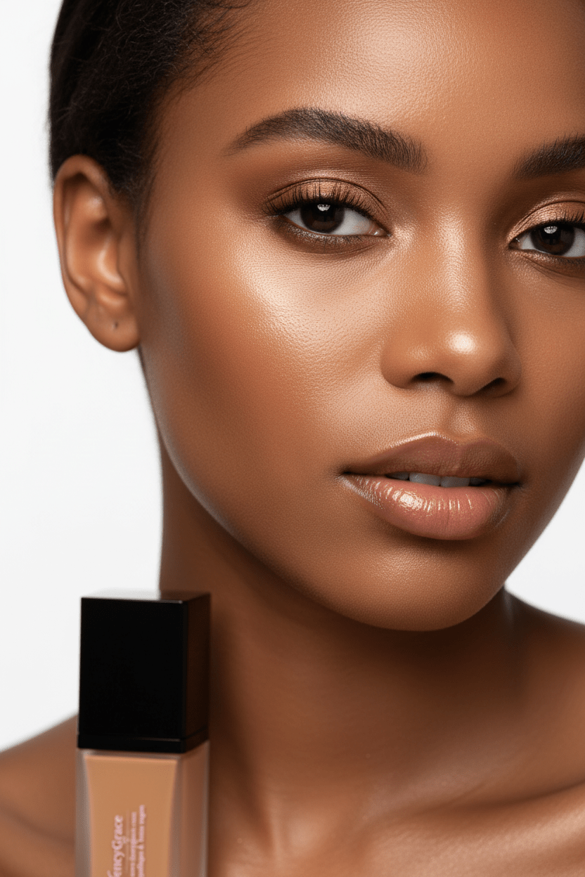 FencyGrace Canada - Moisturizing Vegan Foundation Brune 123 | Natural Coverage & Luminous Finish