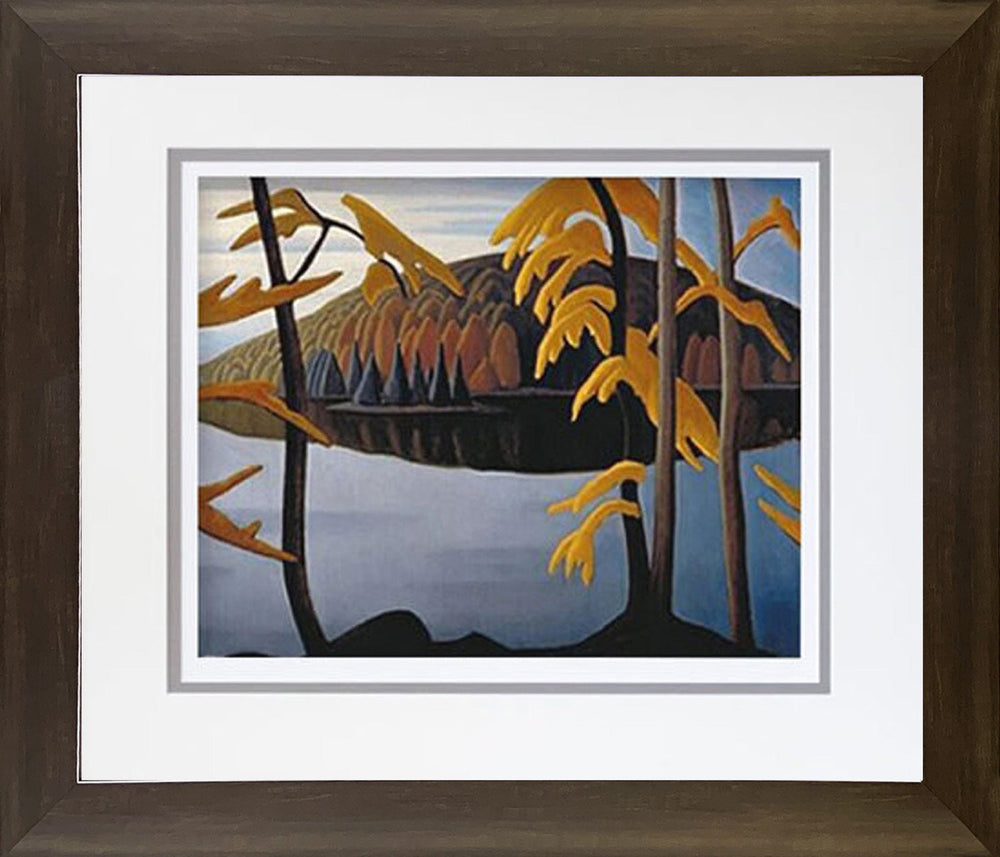 IMPRESSION D'ART ENCADRÉE LAWREN HARRIS 'LAC DU NORD 1923' GROUPE DES SEPT (26" X 24")