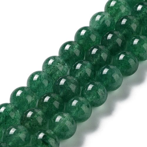 Green Strawberry Quartz Gemstone Bead