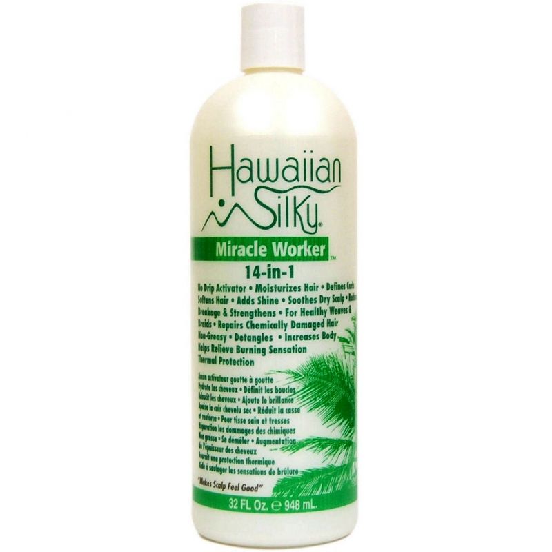 HAWAIIAN SILKY 14-IN-1 MIRACLE WORKER NO DRIP ACTIVATOR & MOISTURIZER 32 OZ