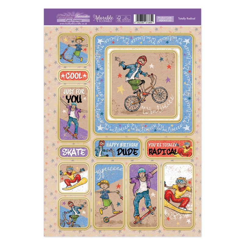 Hunkydory Favourites Toppers - Totalement génial