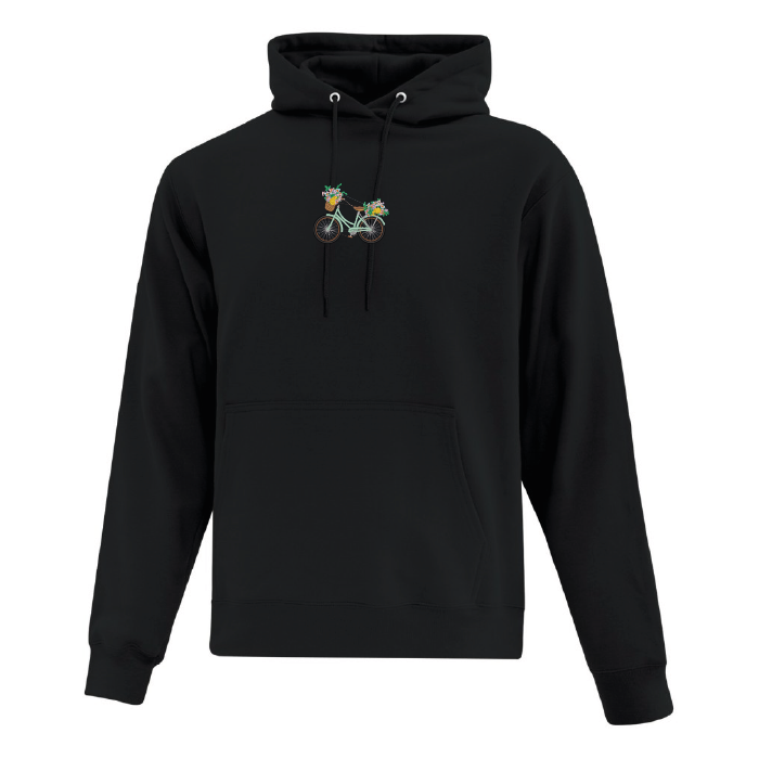 Hoodie Floral Bike brodé