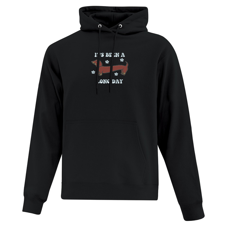 Hoodie "It's Been A Long Day" Embroidered