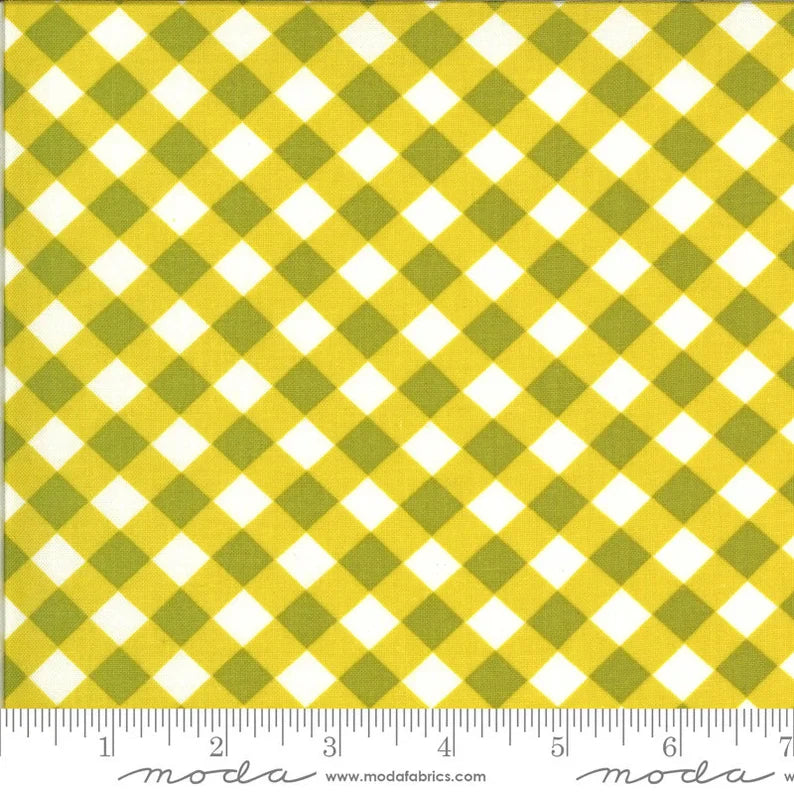 Ensemble "Blooming Bunch" pour Moda Fabrics - "Citrine Plaid"