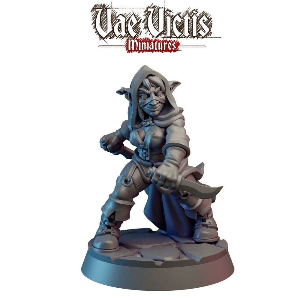 Goblin Rogue - Vae Victis Miniature | DnD | goblin | monster | thief | assassin | 32mm | Pathfinder | TTRPG | Wargaming | Frostgrave