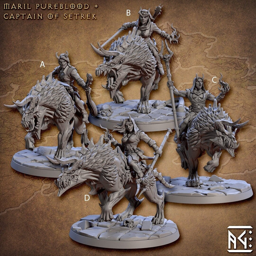 Demonhound Riders - Artisan Guild | Tiefling | Mounted | Caster | Melee | Ranged | City of Intrigue | Demon | Fantasy | DnD | Pathfinder