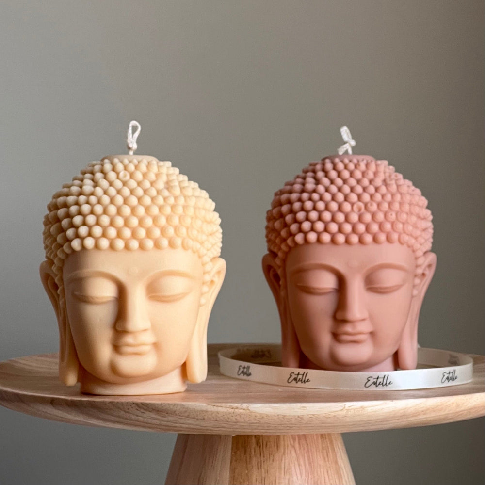 Buddha Bust Candle | Sculptural Soy Wax Statue