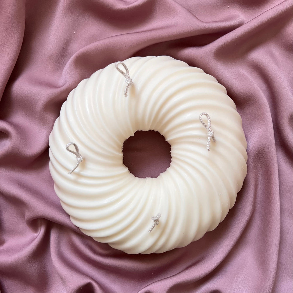 Huge Donut Candle: Trendy Vegan Home Decor