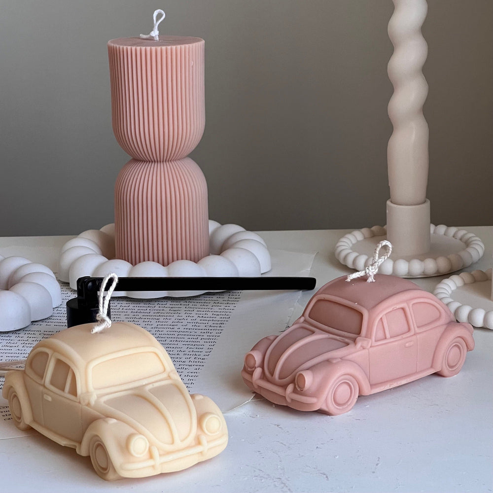 Bougie Coccinelle VW | Bougie voiture en cire de soja végétalienne