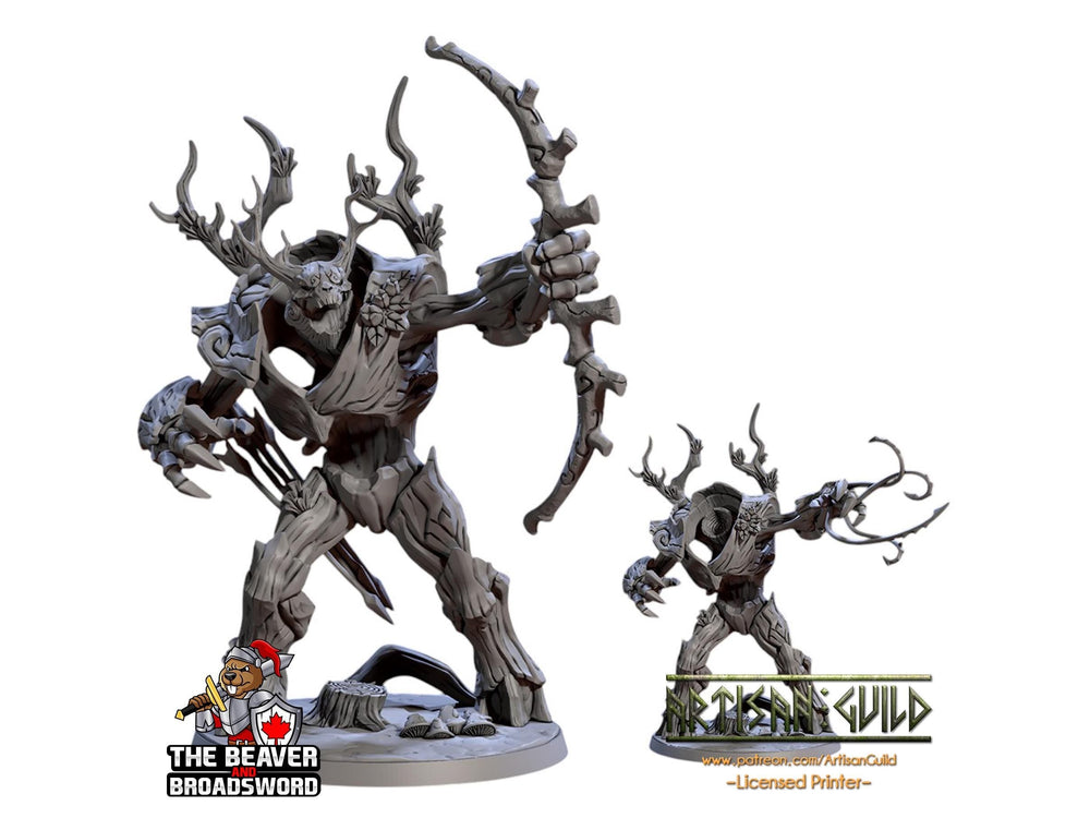 Barkwraith Primordial C, Ent, Monster, Fey, Dryad, DnD, Elven- High Quality Resin Printed 28mm 32mm Tabletop Miniature, Tough Figurine