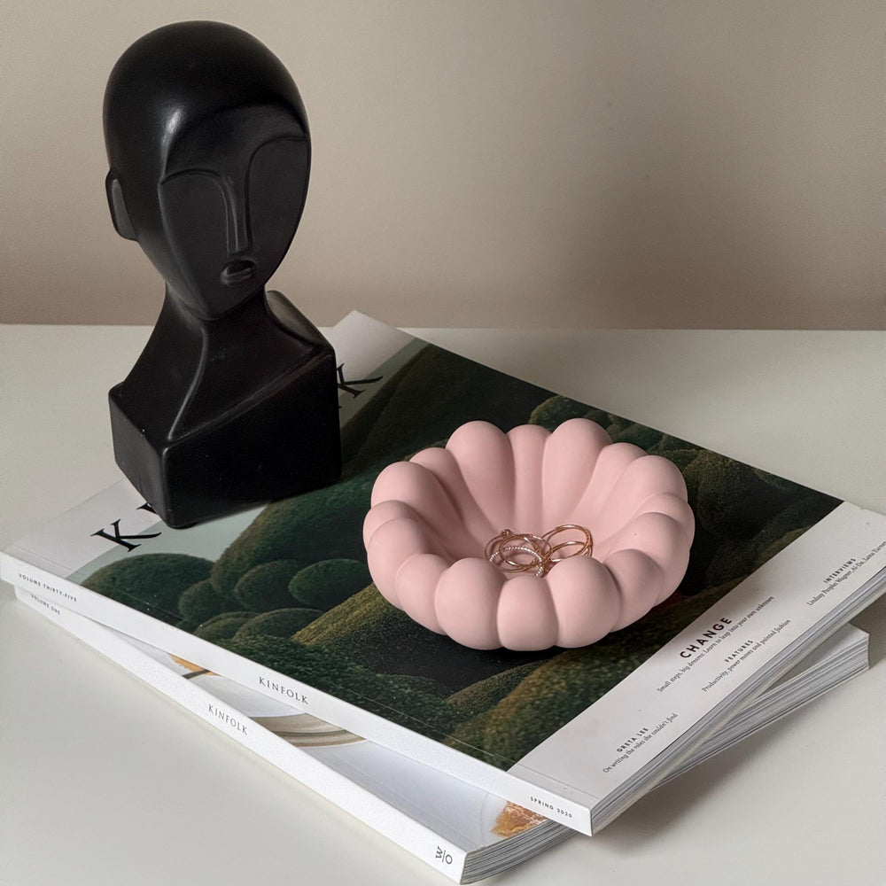 Vide-poche en Jesmonite : coupelle à bijoux ronde, décoration scandinave
