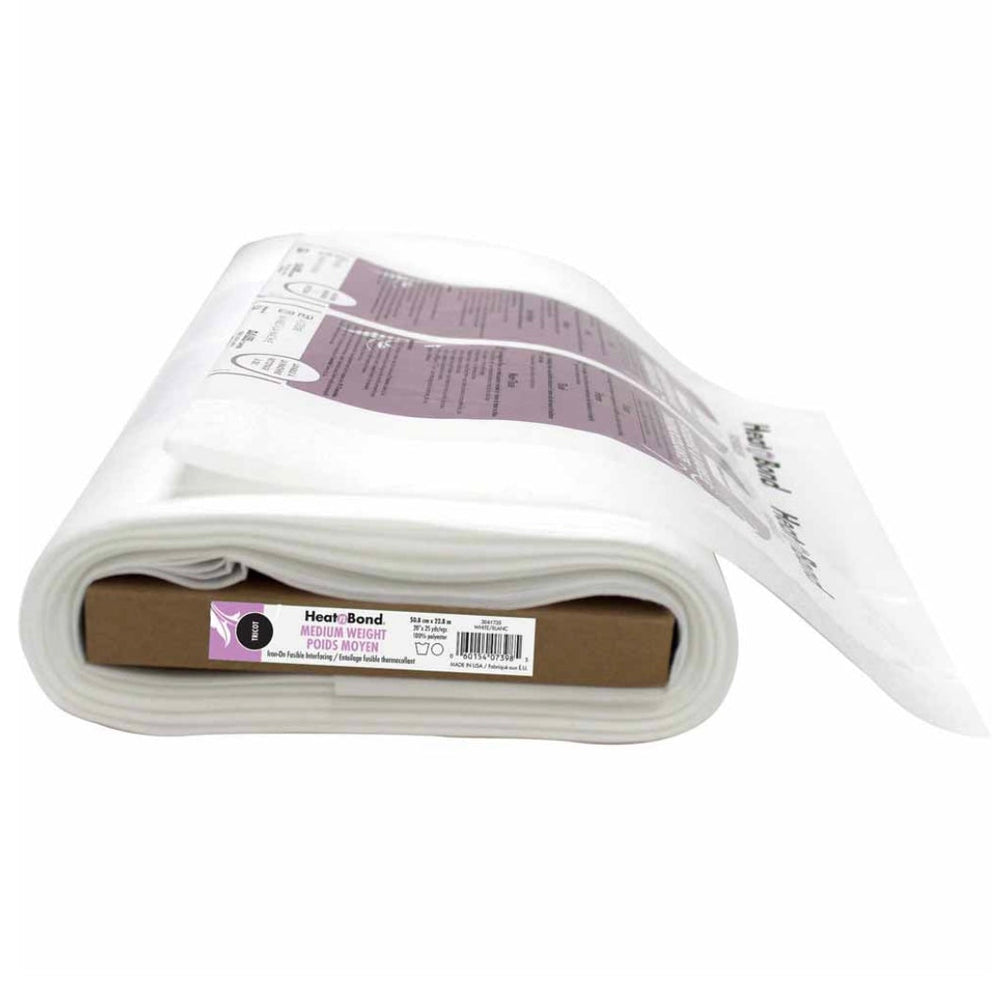 Heat N Bond Tricot Medium Wt White Fusible Interfacing — Cottage Quilting Ltd.