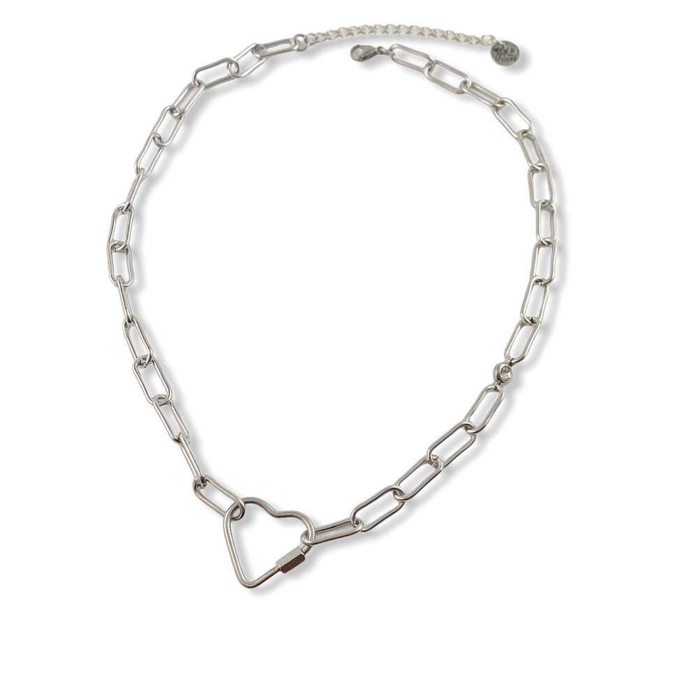 Collier Cœur Argenté