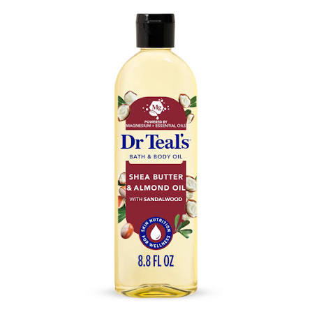 HUILE BAIN ET CORPS AU BEURRE DE KARITÉ DR TEAL'S 8.8OZ