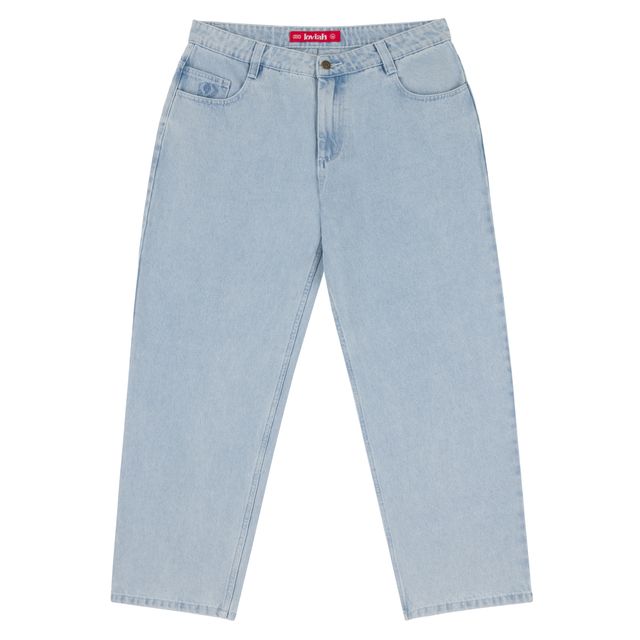 Loviah '1990' Baggy 5 Pocket Denim Pants - White Blue Wash