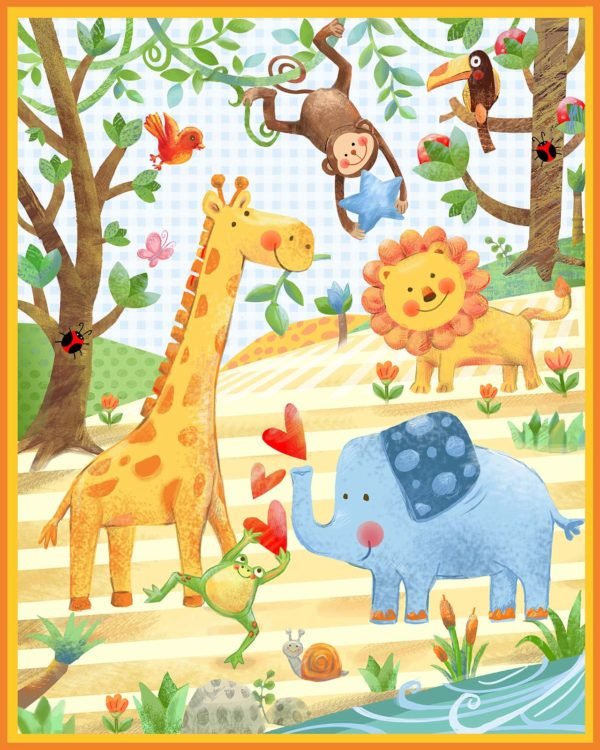 Wee Ones - Jungle Panel — Cottage Quilting Ltd.