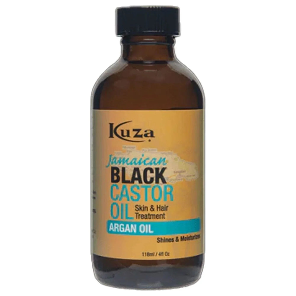 KUZA KUZA BLACK CASTOR OIL ARGAN OIL 4 OZ