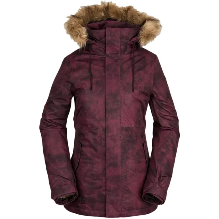 Veste isolée 'Fawn' Volcom - Merlot Acide (Pour femmes)