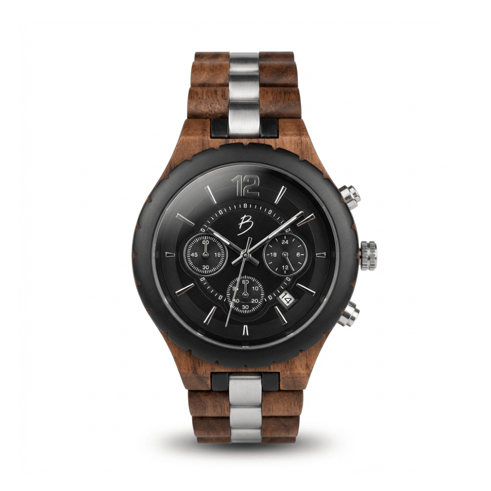 Montre Le Roy en bois de noyer