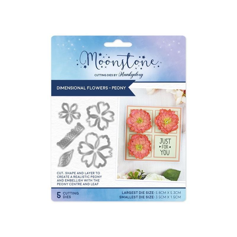 Matrices de coupe Pétales de lune - Fleurs dimensionnelles - Pivoine