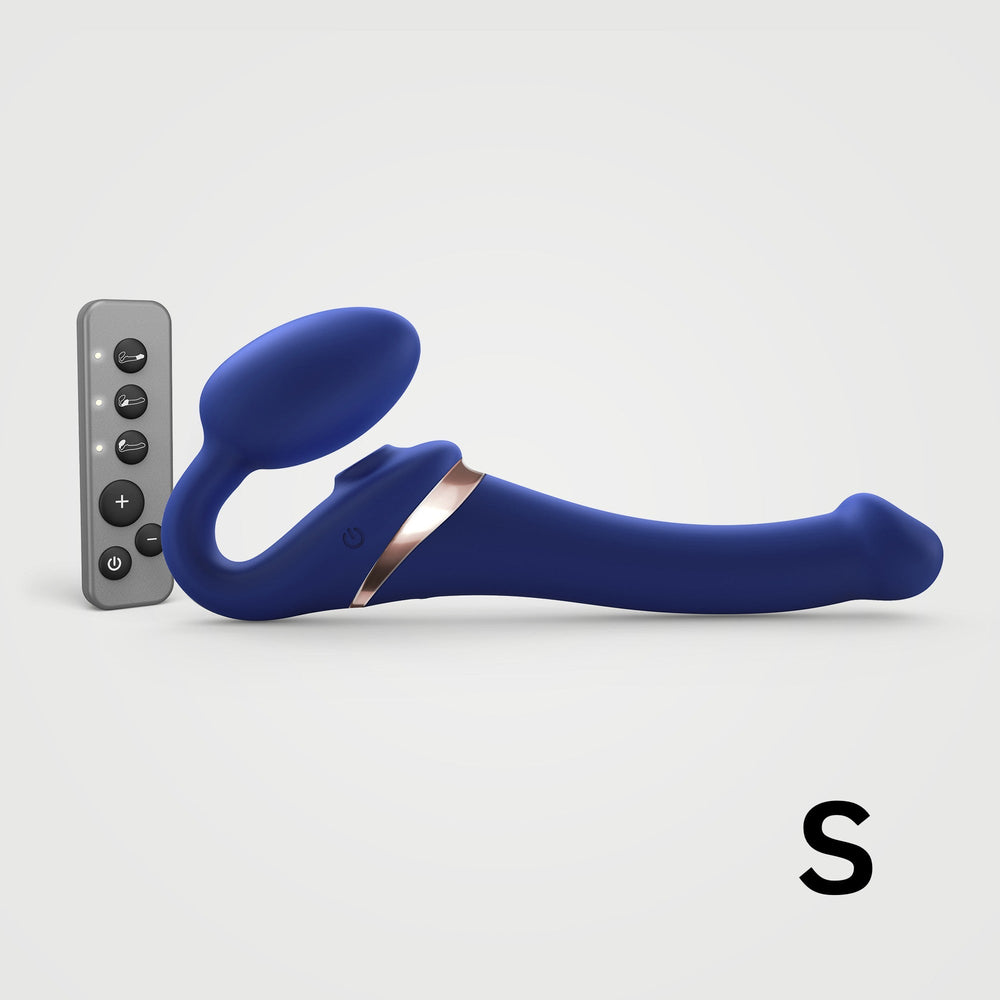 STRAP-ON MULTI ORGASME FLEXIBLE - T.P - BLEU NUIT