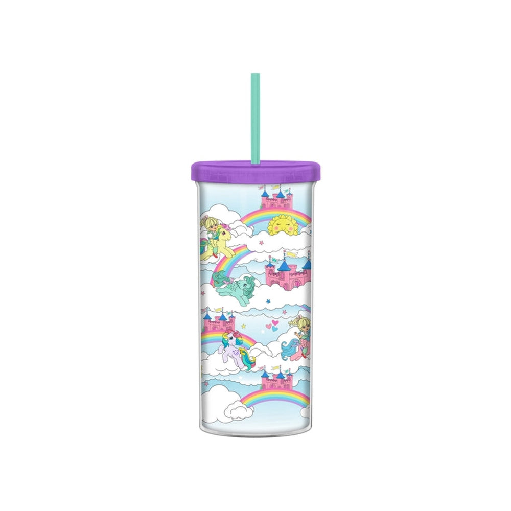 Mon Petit Poney Scène Nuageuse Tasse Haute en Plastique de 20 oz
