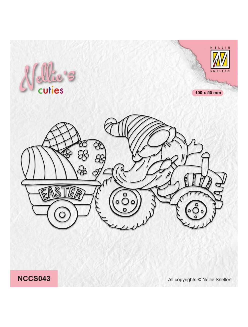 Nellie Snellen • Nellie's Cuties Clear Stamp Easter Gnome on — Ecstasy Crafts