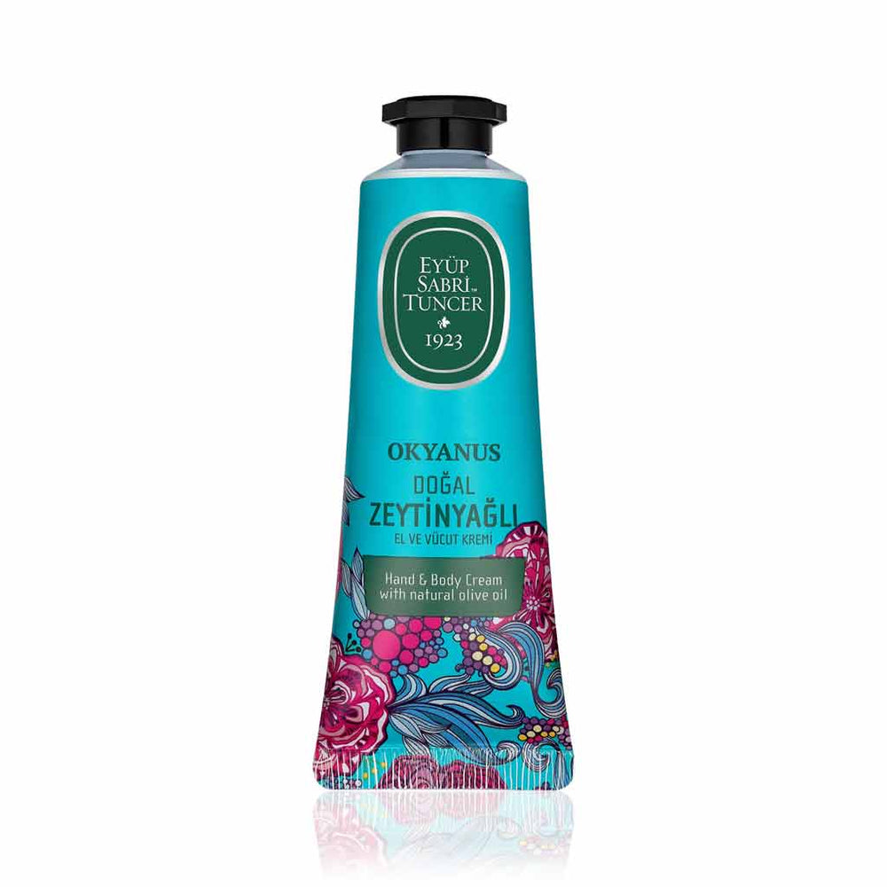 Crème Mains & Corps à l'Huile d'Olive Ocean – 50 ml | Hydratation Rafraîchissante & Sérénité Côtière