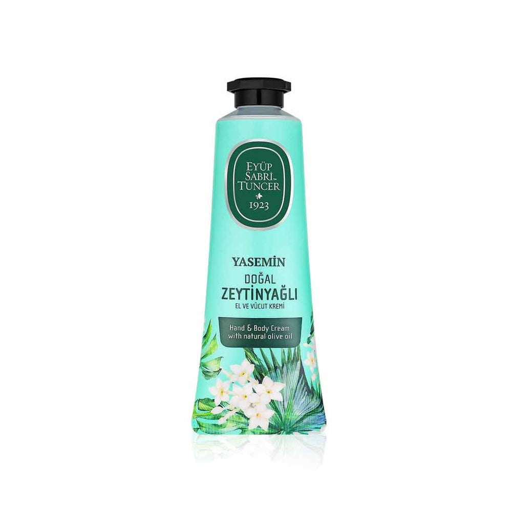 Crème Mains & Corps Jasmin & Huile d'Olive – 50 ml | Hydratation Profonde & Parfum Floral Doux