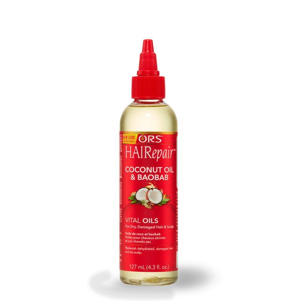 ORS HAIRepair Huiles Vitales Coco & Baobab pour Cheveux et Cuir Chevelu Secs et Abîmés 122 g