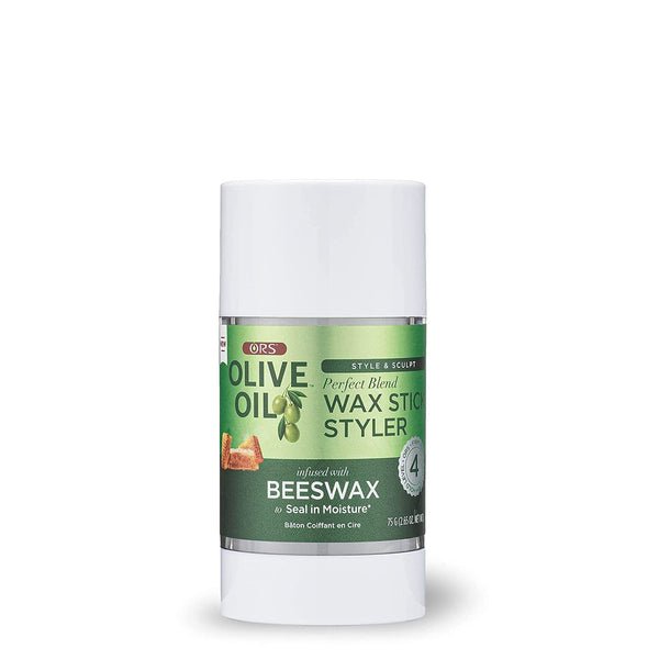 Cire coiffante en stick Perfect Blend Style & Sculpt à l'huile d'olive ORS, infusée à la cire d'abeille pour sceller l'humidité 74 g