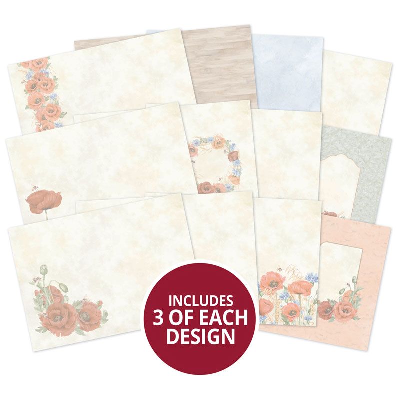 Inserts de cartes de luxe Perfect Poppies