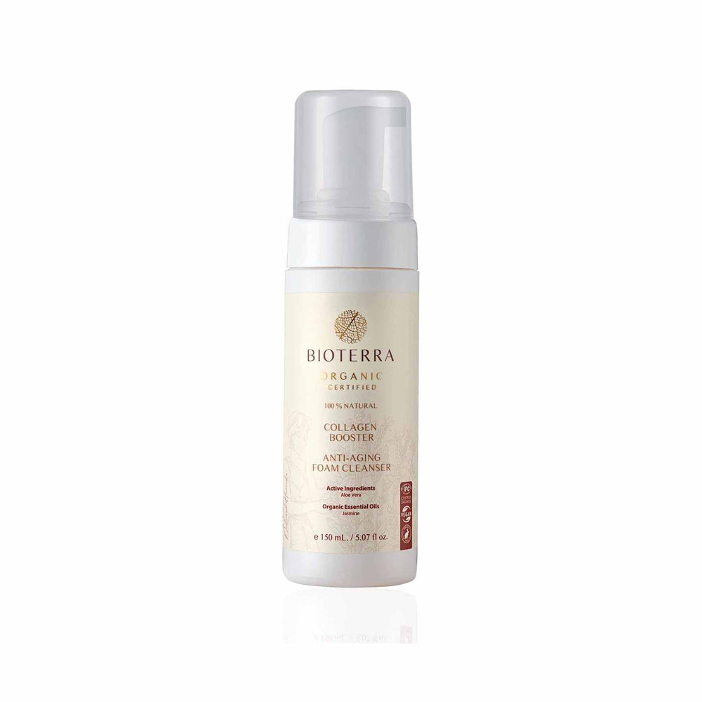 Bioterra Organic Collagen Booster Anti‑Aging Foam Cleanser 150 ml