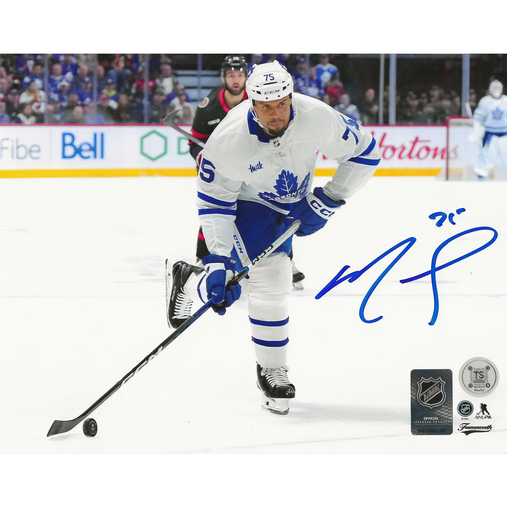 Photo 8x10 de Ryan Reaves dédicacée des Maple Leafs de Toronto