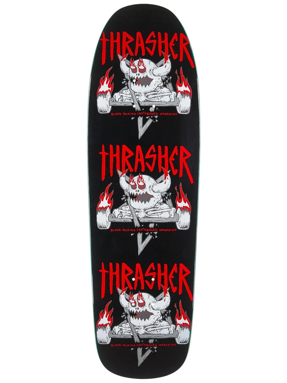 Toy Machine x Thrasher 'Monster Gram' Shaped Deck - Black