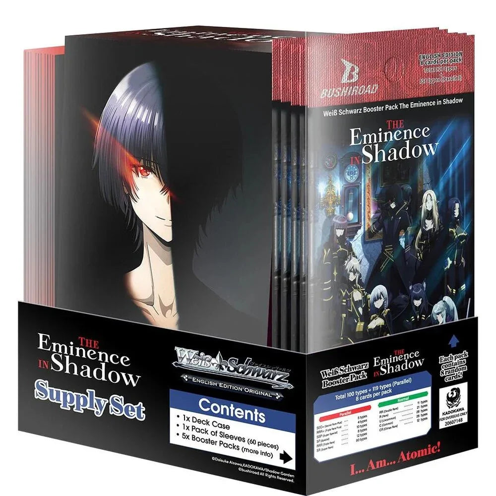 Weiss Schwarz - The Eminence in Shadow Supply Set