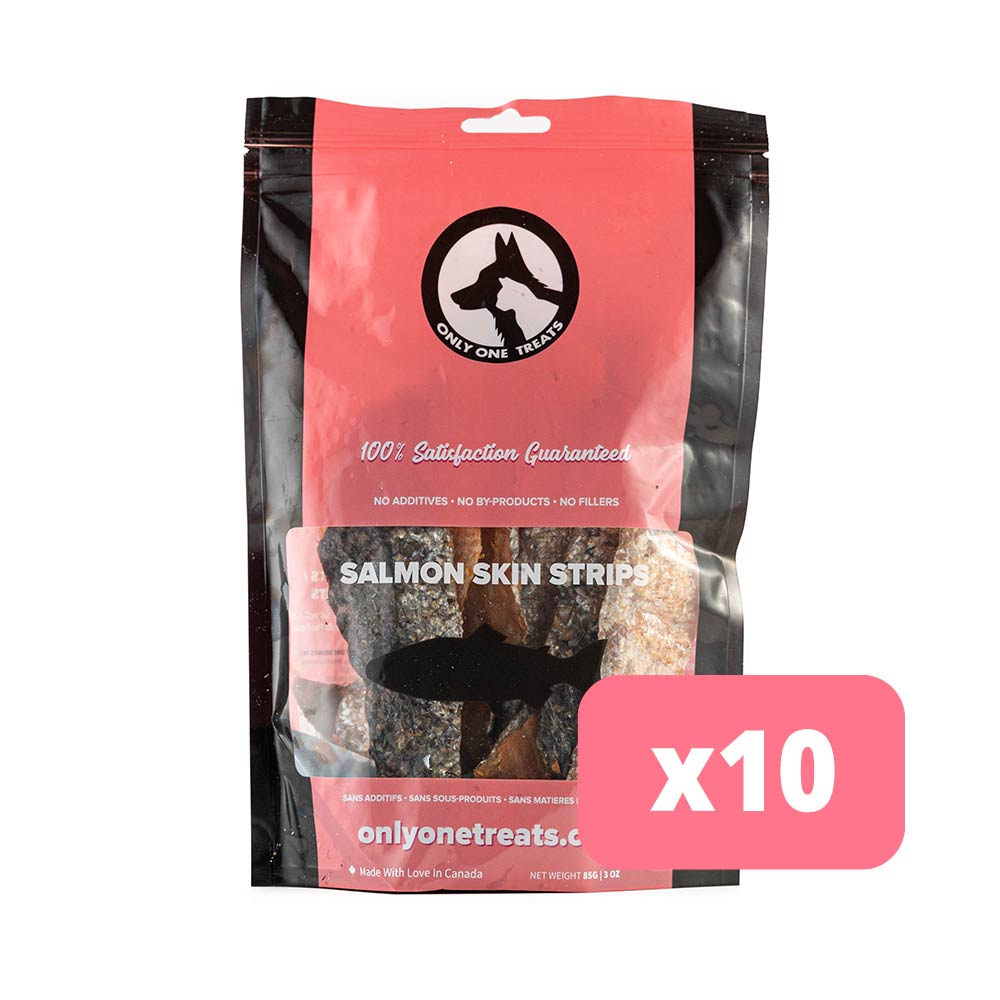 Bandes de peau de saumon 85g - Lot de 10