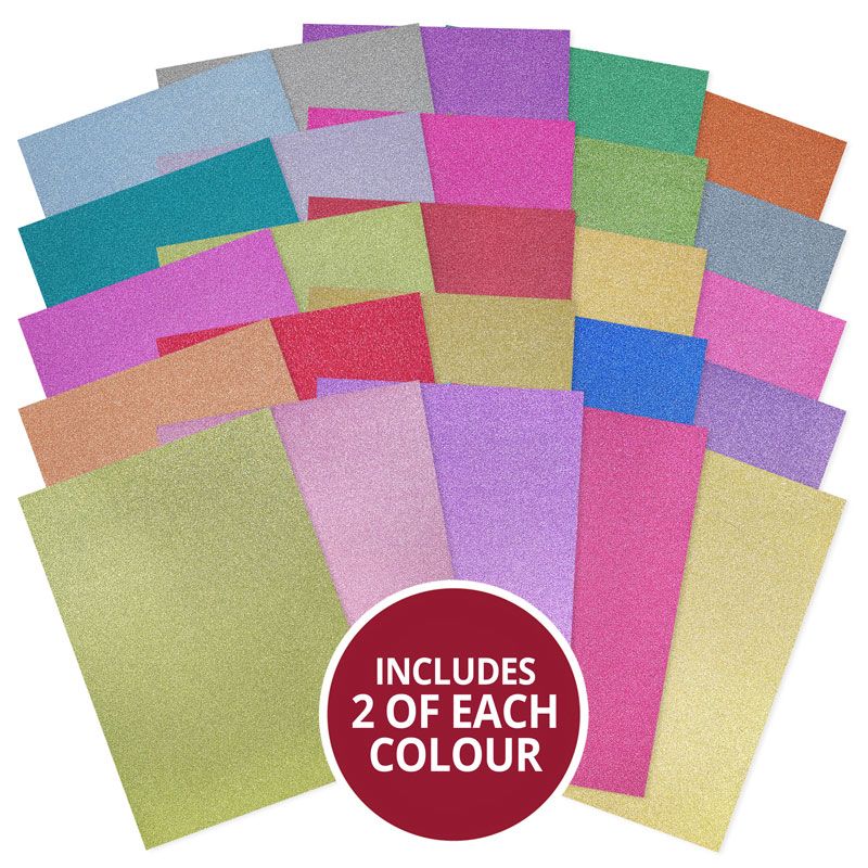 Pack de 50 Feuilles de Carton Scintillant Diamant !