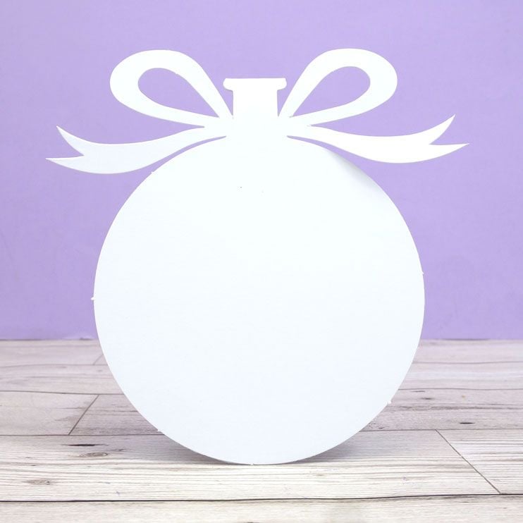 Supports et enveloppes de luxe prédécoupés – Boule de Noël