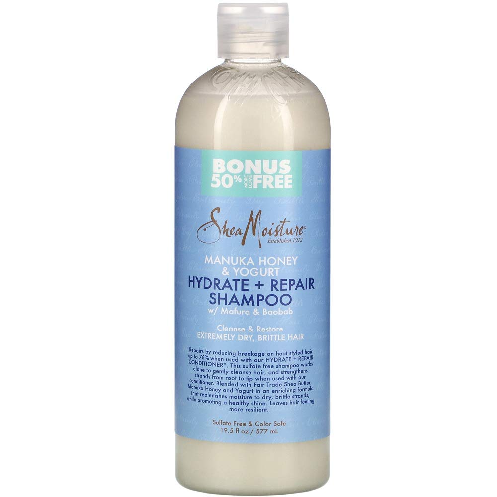 SHEMOISTURE SHAMPOOING HYDRATANT ET RÉPARATEUR AU MIEL DE MANUKA ET AU YAOURT 587 ML