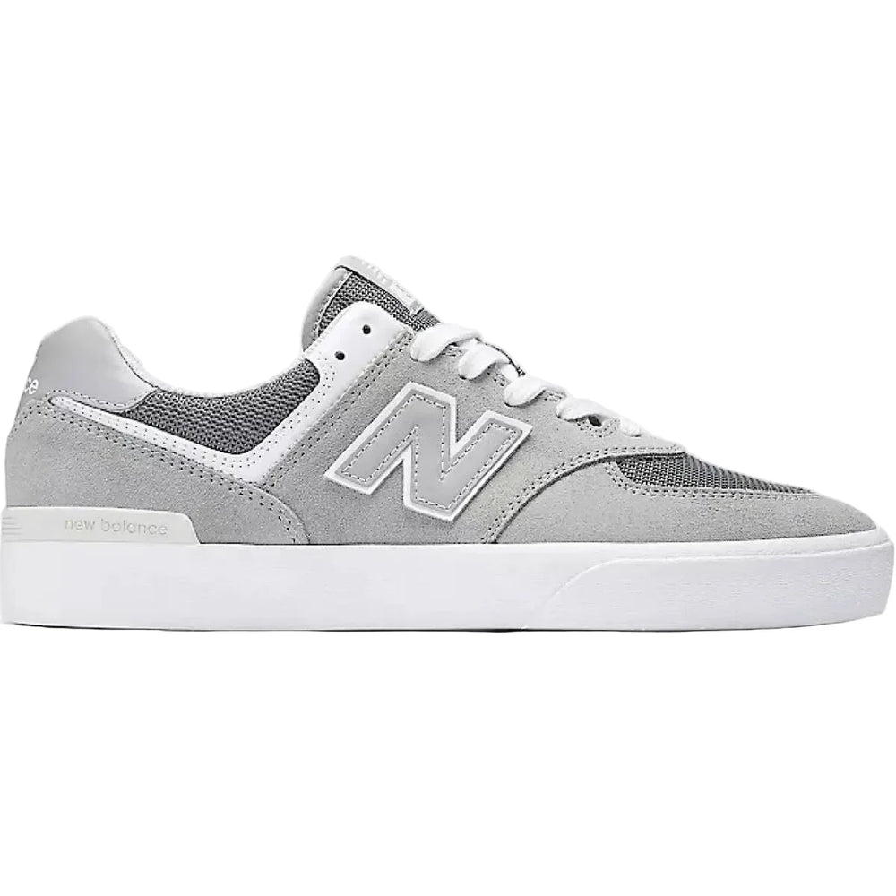 New Balance Numeric '574VGY' Shoes - Grey/White