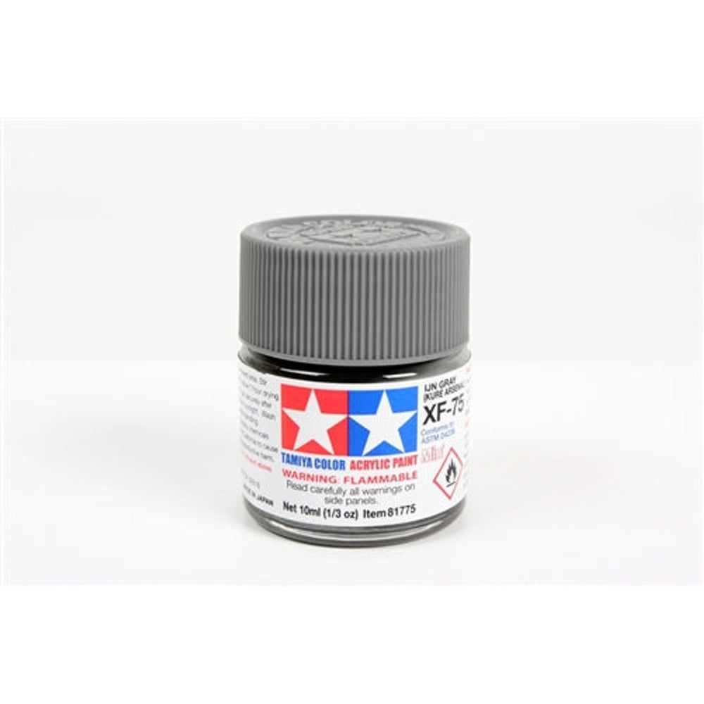 Tamiya Acrylique XF-75 Gris Plat IJN Bouteille Mini 10 ml (1/3 oz)