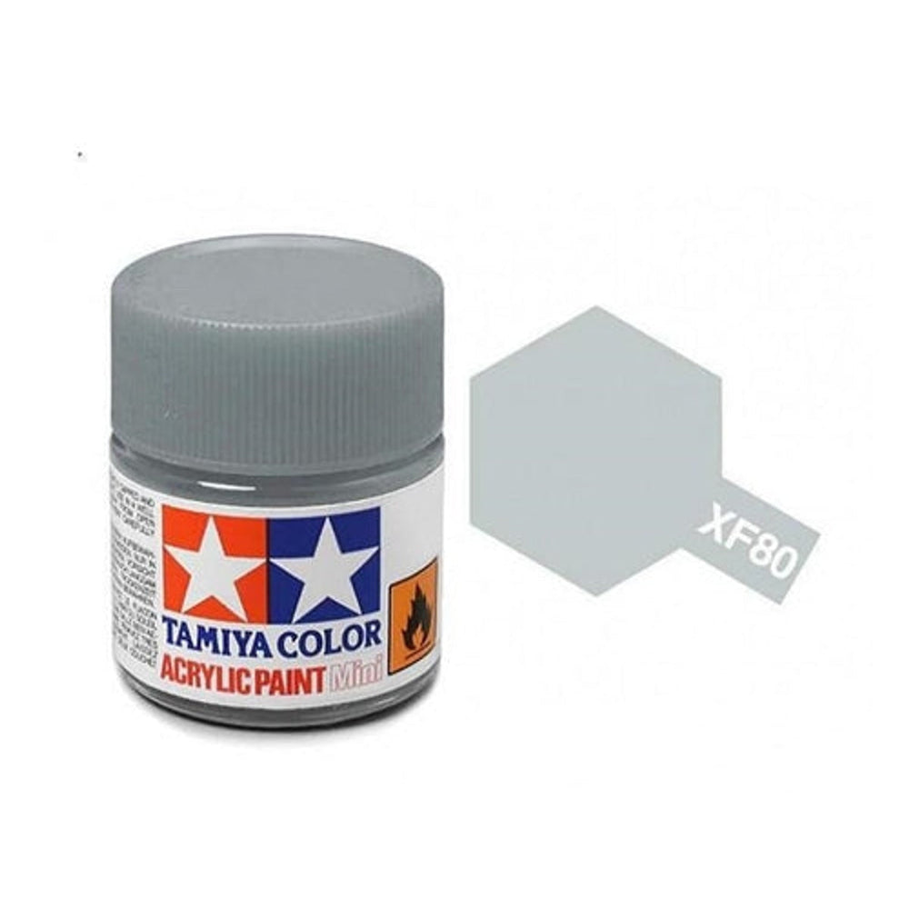 Tamiya Acrylique XF-80 Gris Clair Royal Mat Bouteille Mini 10mL (1/3oz)
